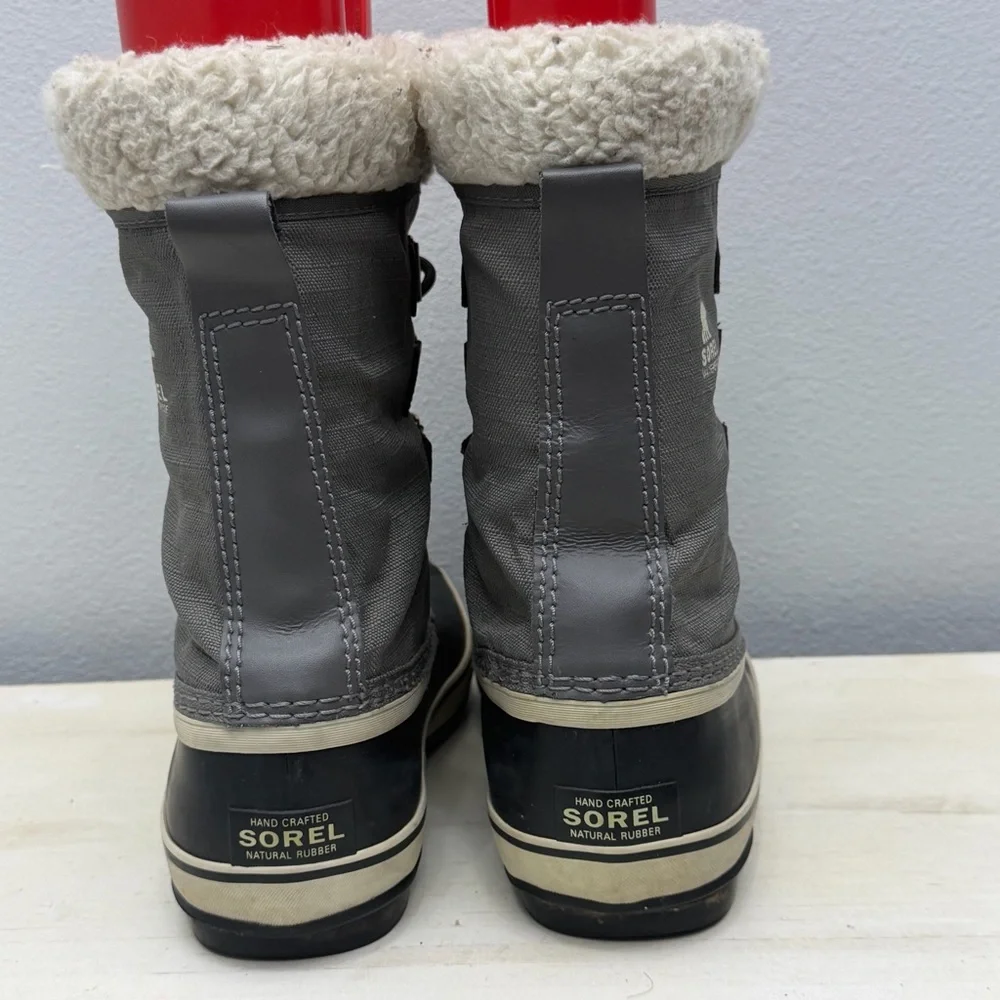 Sorel Grey Carnival Waterproof Winter Boots Size 7.5
